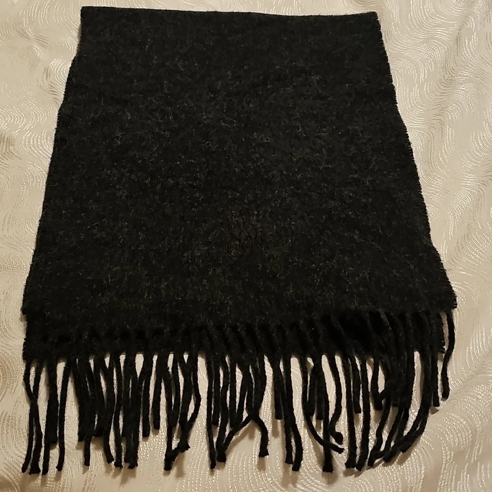 Ralph Lauren charcoal scarf 100 wool